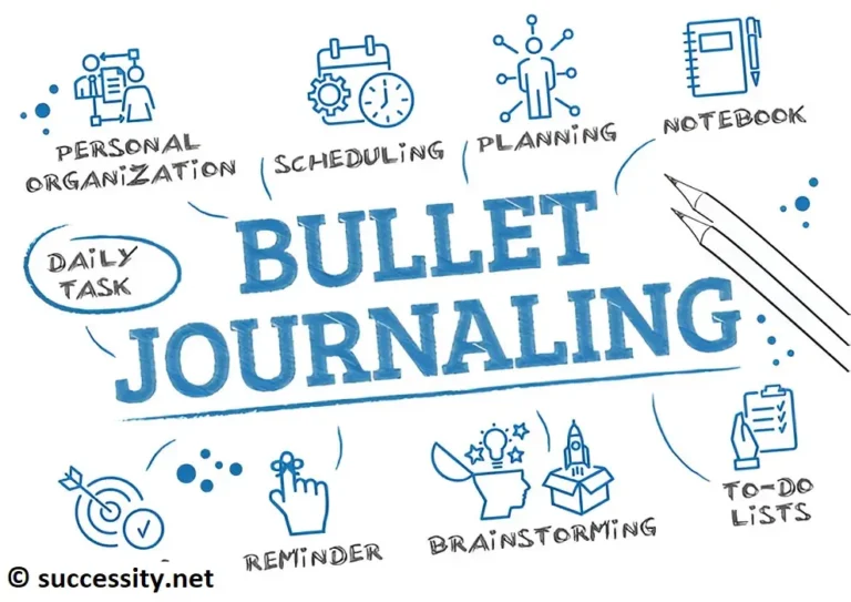 Bullet journal organization