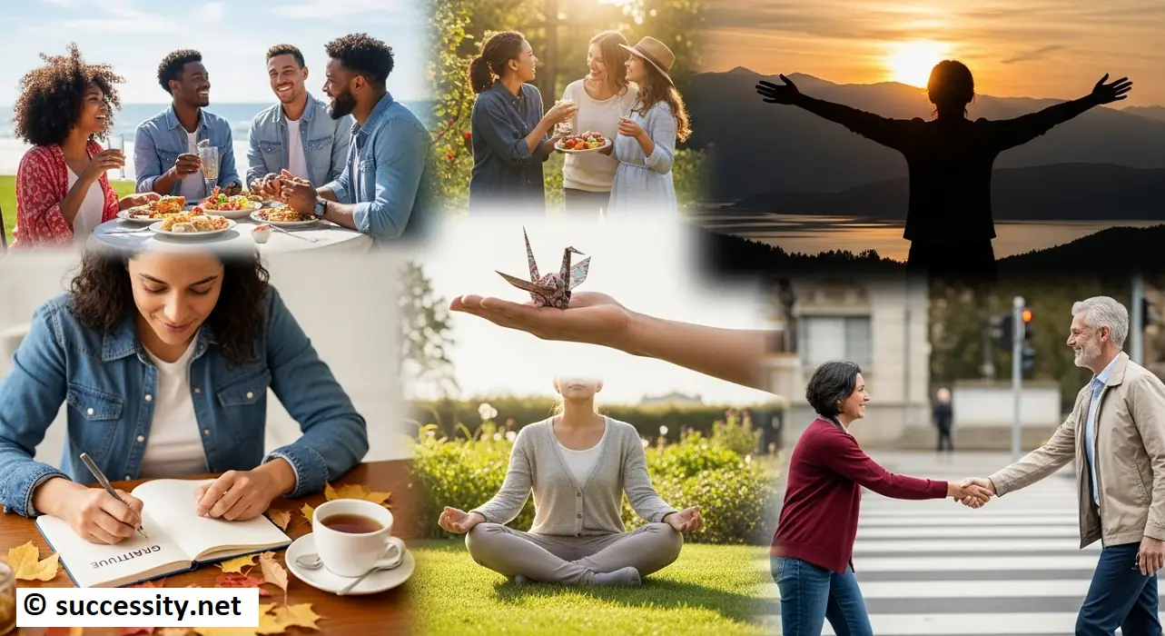 Practicing gratitude benefits