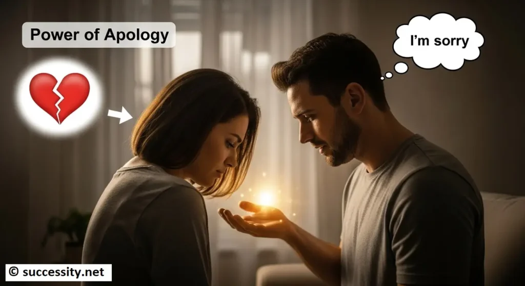 Power of apology relationships