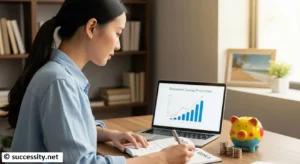 Visual guide to choosing the right retirement savings accounts like 401k and IRA to save for retirement successfully