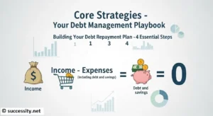 A strategic debt management playbook and calculator helping map out a path to success and financial freedom