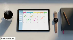 A person writing in a notebook to create a detailed personal development plan for self-improvement