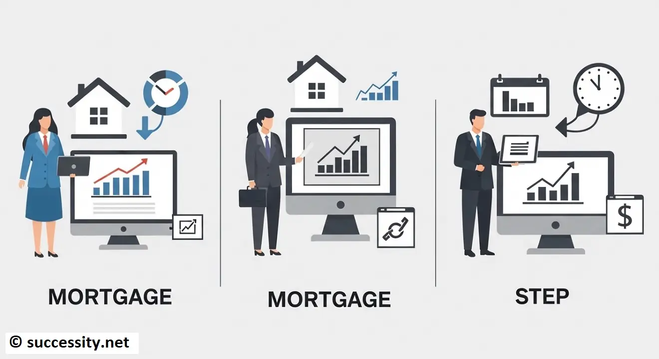 Detailed view of mortgage pre-approval documents representing a key step in financial success and home buying.