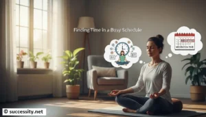 Person practicing mindfulness to overcome common challenges in meditation practice