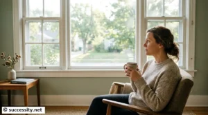 A thoughtful person reflecting on self-worth and identifying healthy relationship expectations